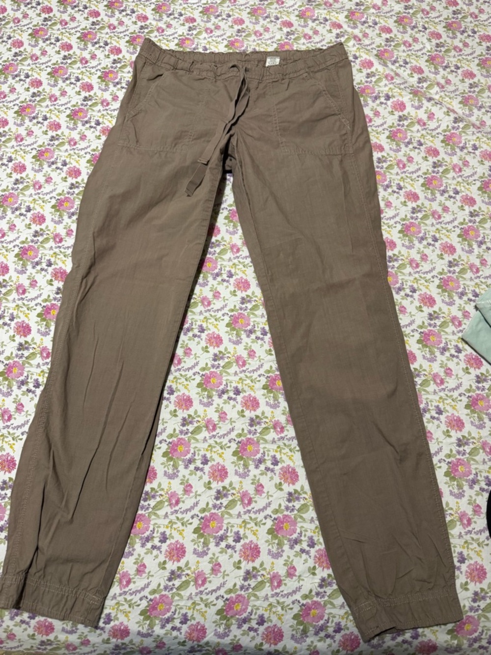 J. Crew woman’s Drawstring Joggers in khaki color